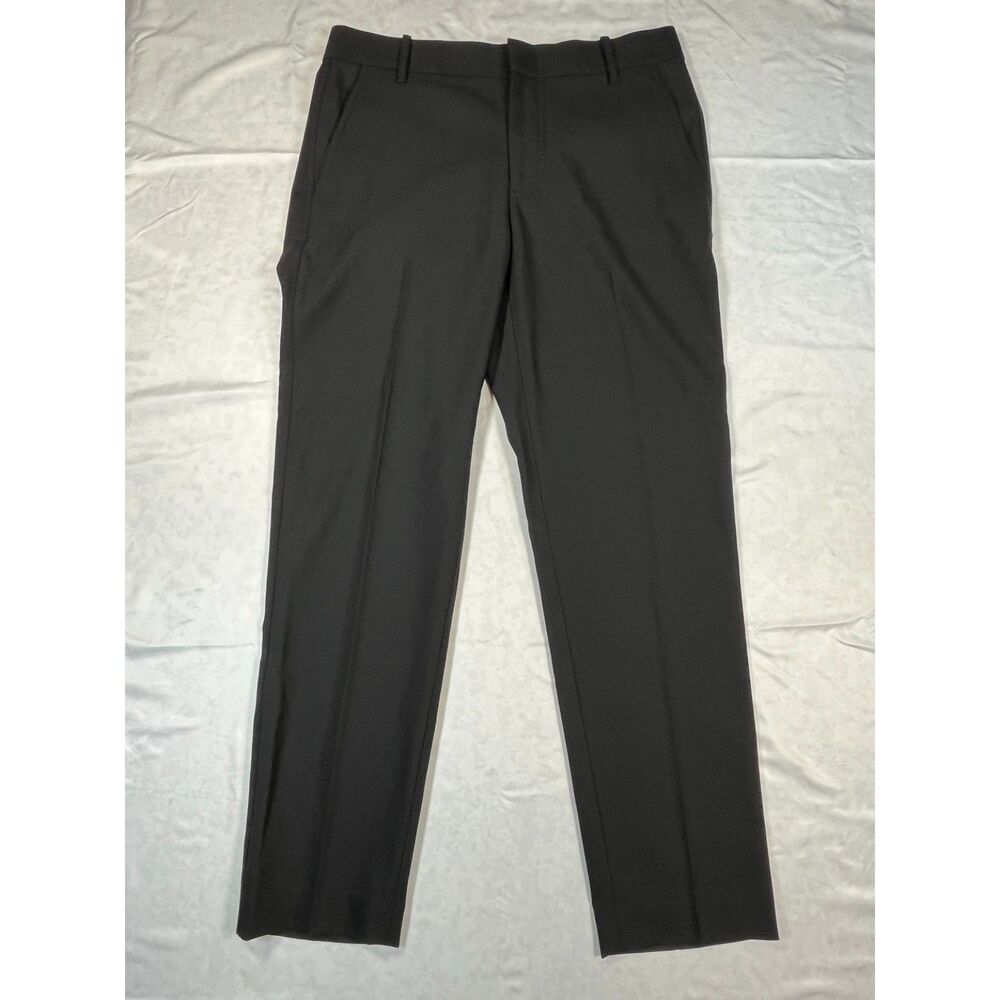 Vince Women's Size 8 Black Wool Blend Dress Pants Trousers Stretch Italy